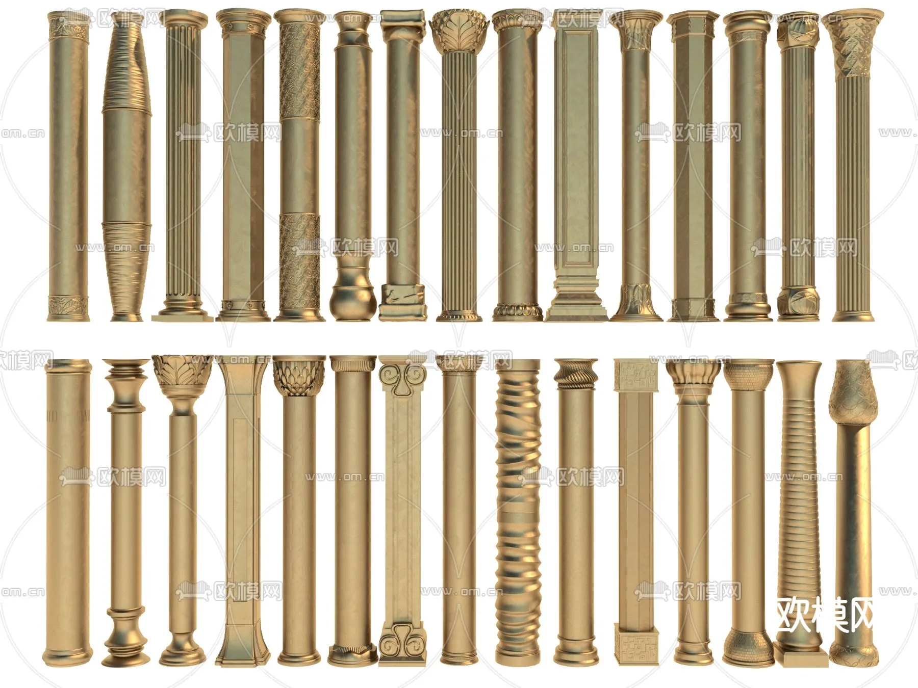 PILLAR 3D MODELS – VRAY / CORONA – 3D MODEL – 564