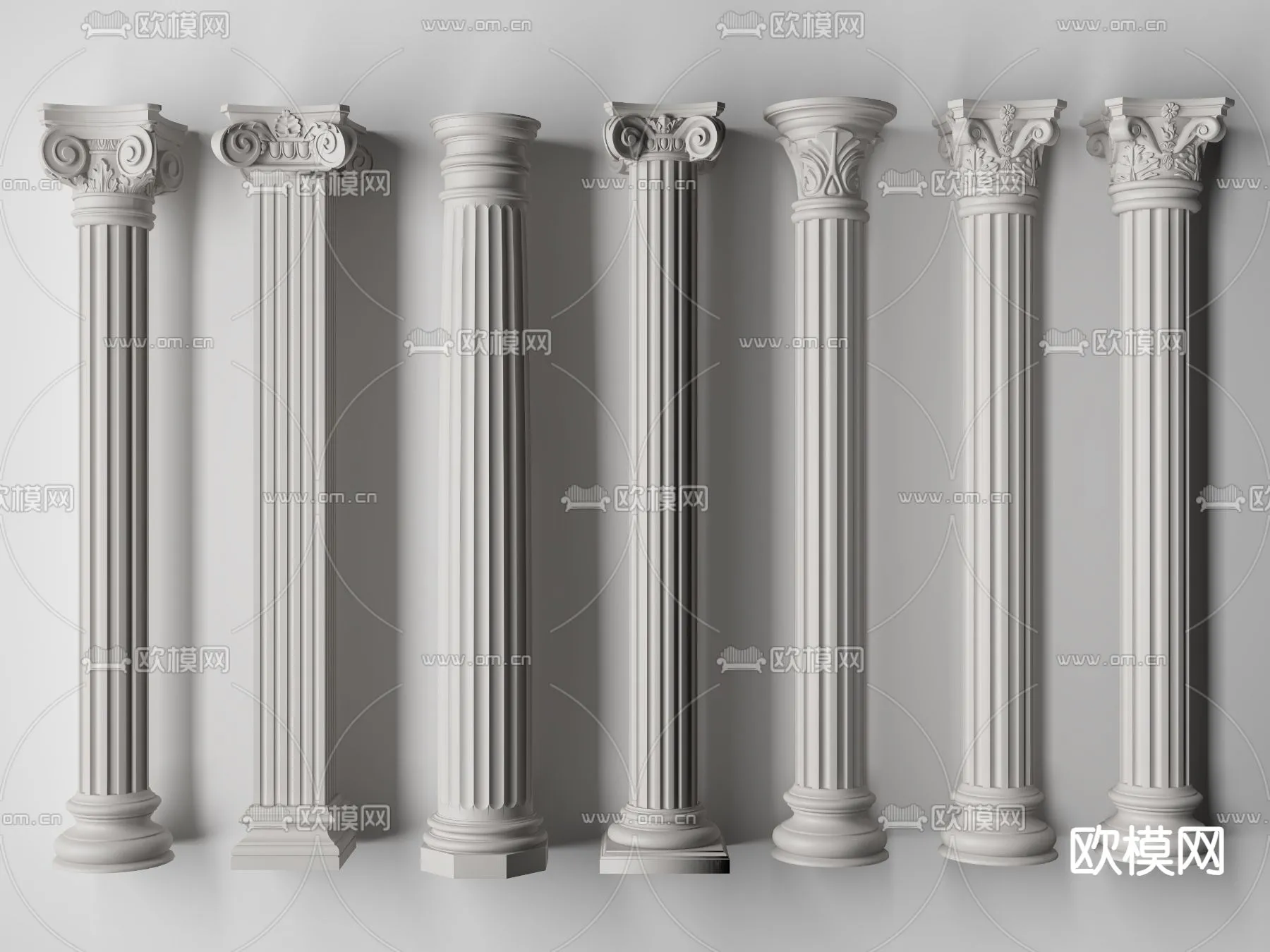 PILLAR 3D MODELS – VRAY / CORONA – 3D MODEL – 566