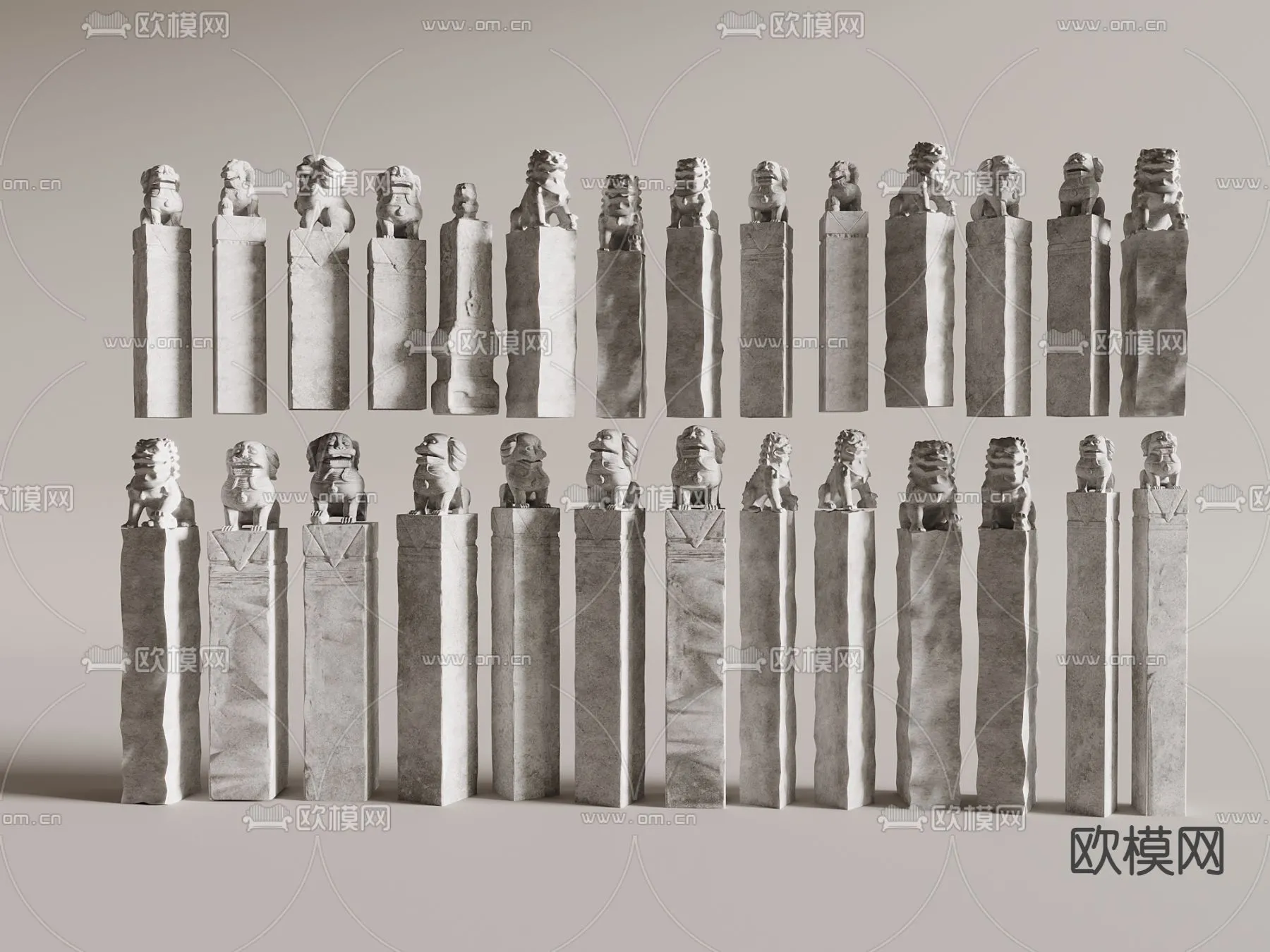 PILLAR 3D MODELS – VRAY / CORONA – 3D MODEL – 568