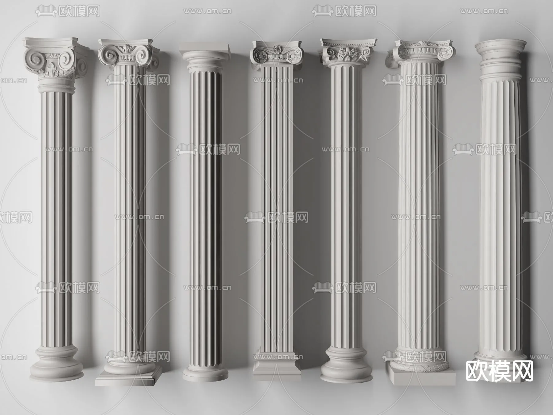 PILLAR 3D MODELS – VRAY / CORONA – 3D MODEL – 572