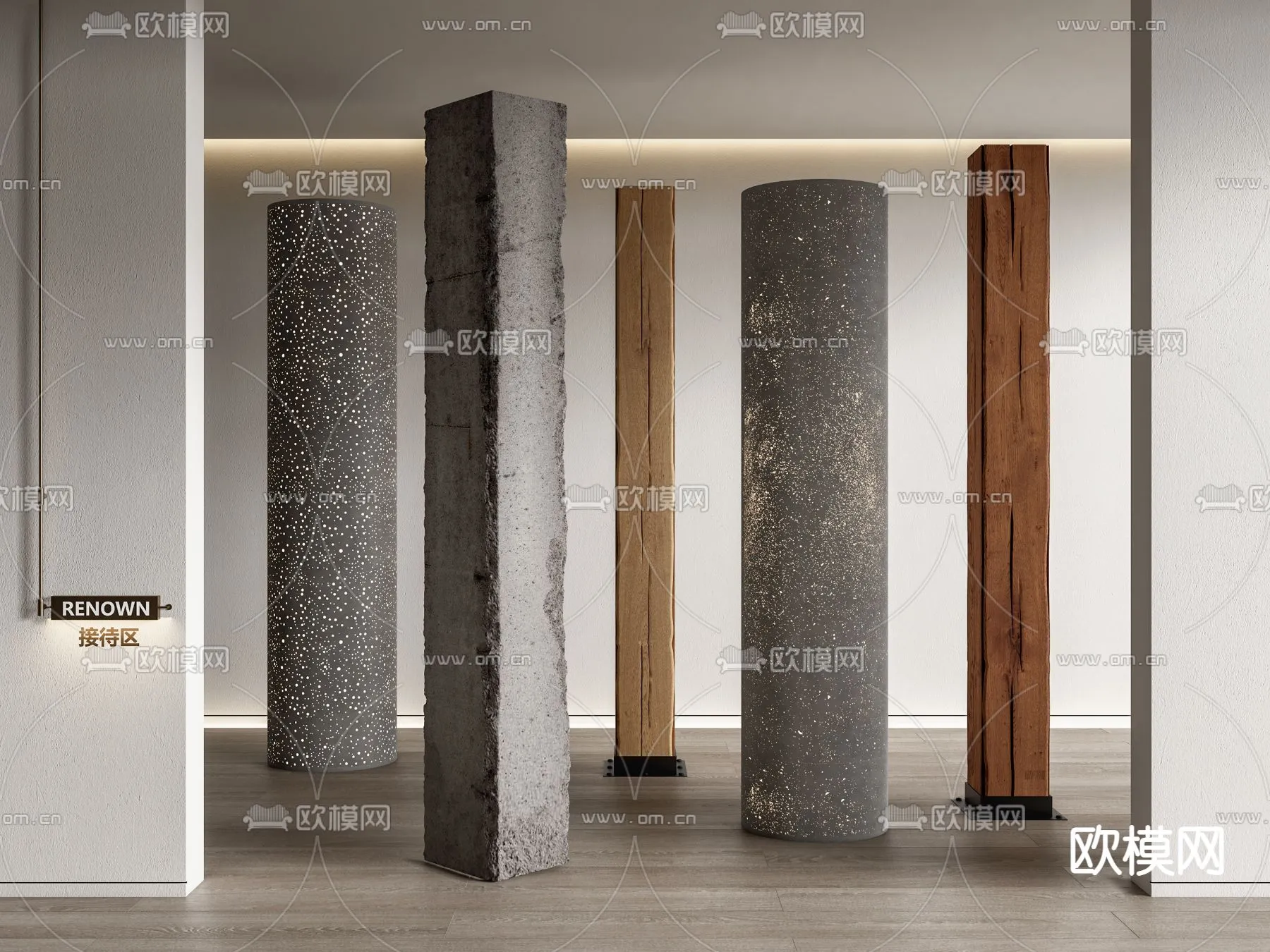 PILLAR 3D MODELS – VRAY / CORONA – 3D MODEL – 588