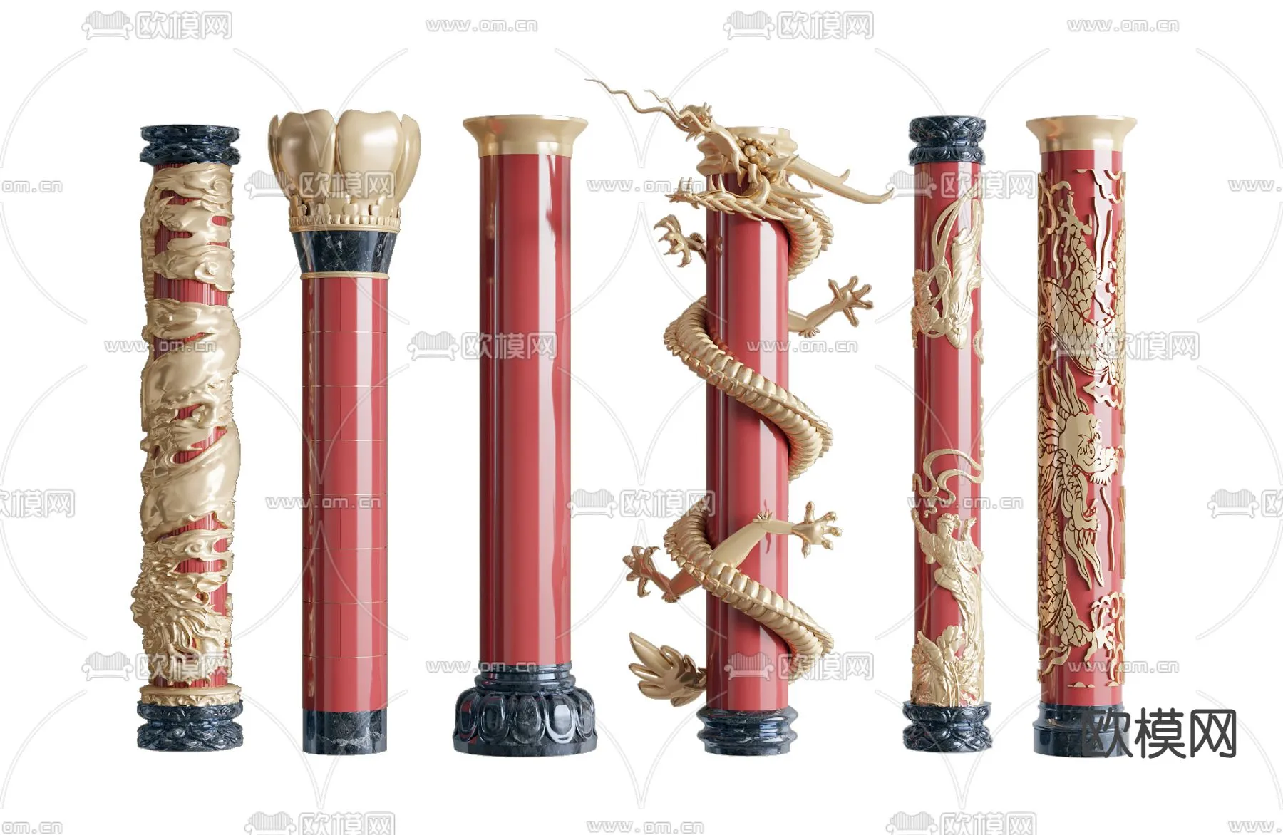 PILLAR 3D MODELS – VRAY / CORONA – 3D MODEL – 590