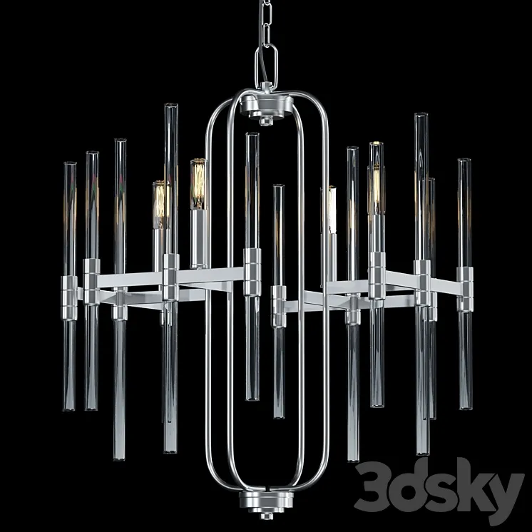 Pillar Chandelier lamp 3D Model Free Download