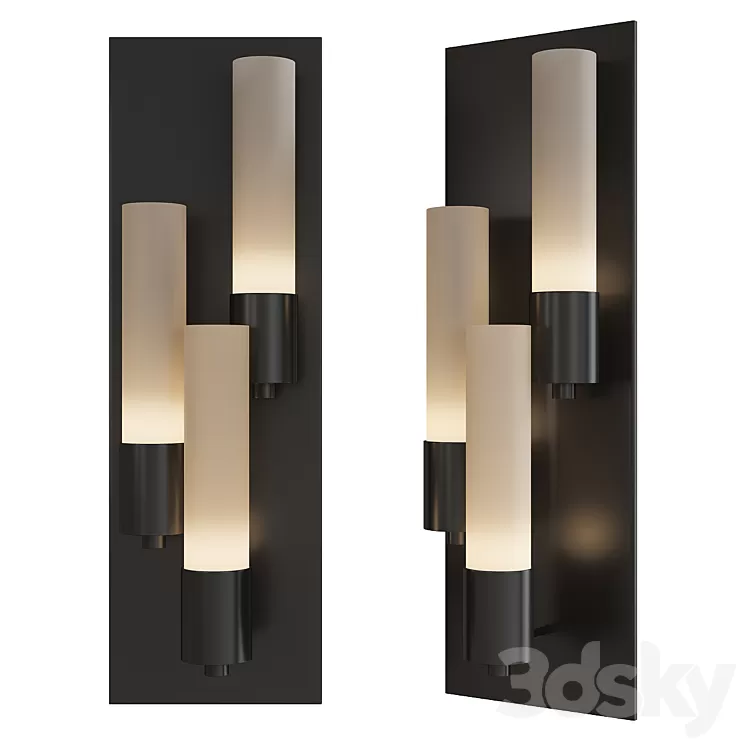 Pillar multilight wall sconce 3D Model Pillar multilight wall sconce 3D Model