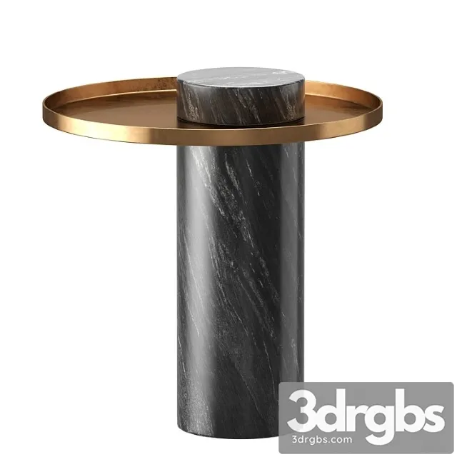 Pillar side table in black marble & brushed gold design by nuevo 2 3D Model Download Pillar side table in black marble & brushed gold design by nuevo 2 3D Model Download