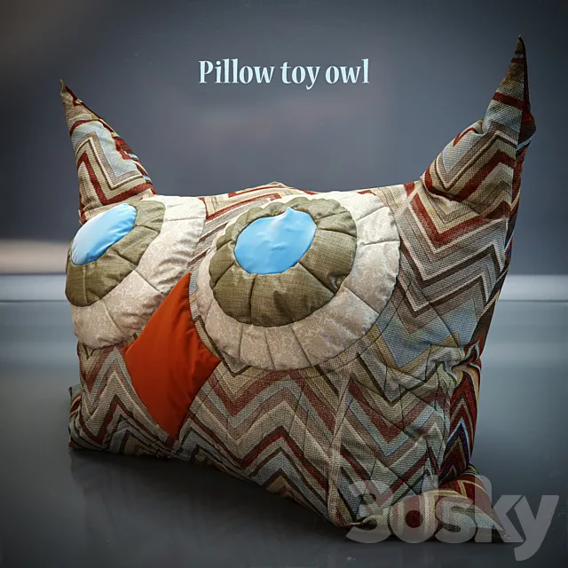 Pillow _ owl 3DModel Pillow _ owl 3DModel
