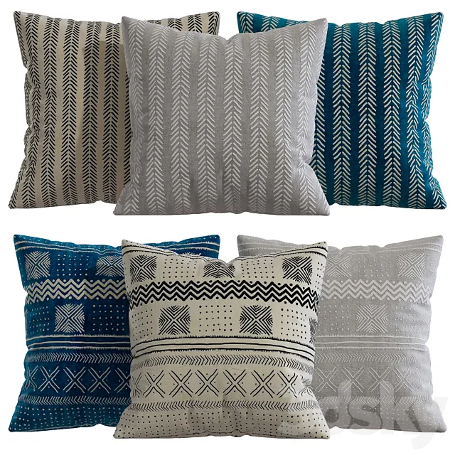 Pillow Decor 50 3D Model Pillow Decor 50 3D Model