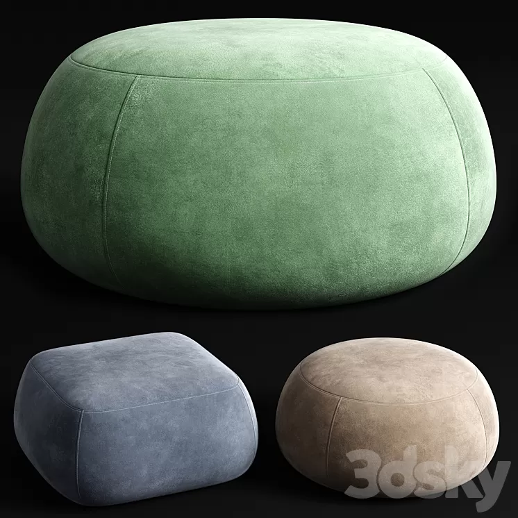 Pillow Talk Australia Muse Marni ottoman 3D Model Pillow Talk Australia Muse Marni ottoman 3D Model