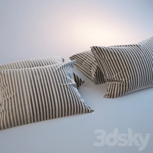 Pillows 3D Model Pillows 3D Model
