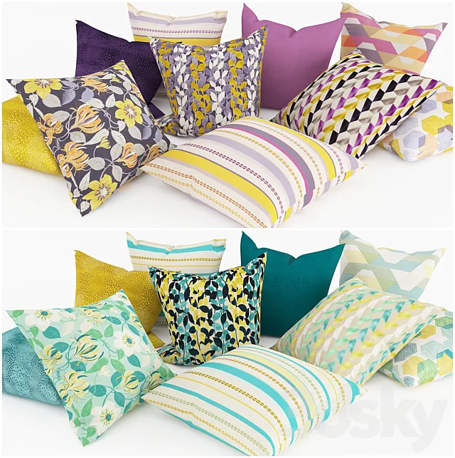 Pillows 3DModel Pillows 3DModel