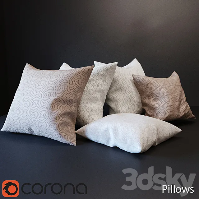 Pillows 3DModel Pillows 3DModel
