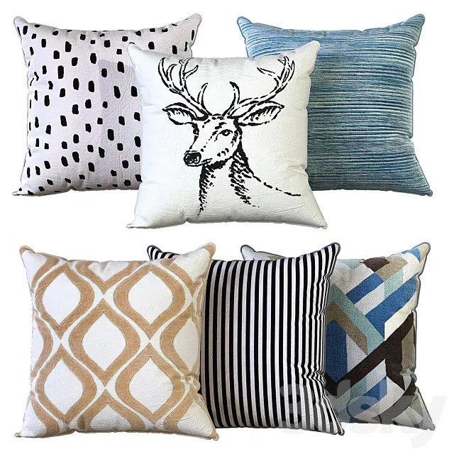 Pillows 58 3D Model Pillows 58 3D Model