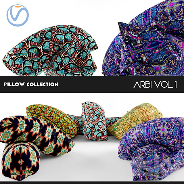 Pillows AMAROK – ARBİ collection 1 3D Model Pillows AMAROK – ARBİ collection 1 3D Model