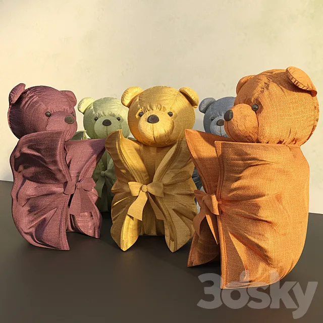 Pillows Bears 3DModel Pillows Bears 3DModel