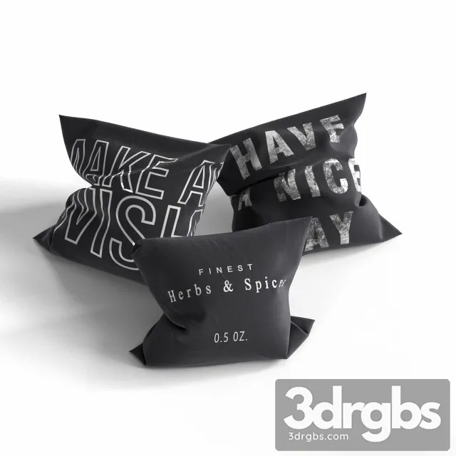 Pillows Collection 02 3D Model Download Pillows Collection 02 3D Model Download