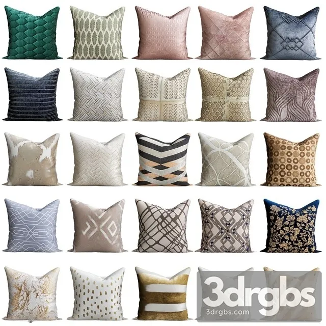 Pillows Collection 06 3D Model Download Pillows Collection 06 3D Model Download