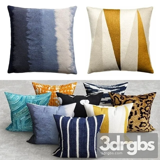 Pillows Collection 3D Model Download Pillows Collection 3D Model Download