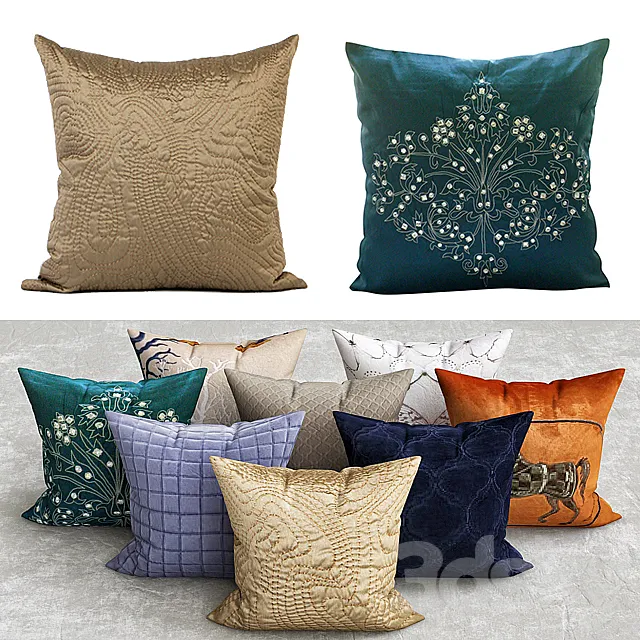 pillows collection 3DModel pillows collection 3DModel