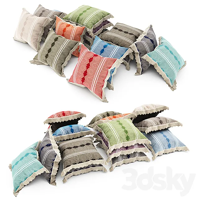 Pillows collection 79 3DModel Pillows collection 79 3DModel