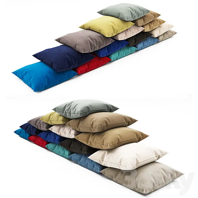 Pillows collection 91 3DModel Pillows collection 91 3DModel