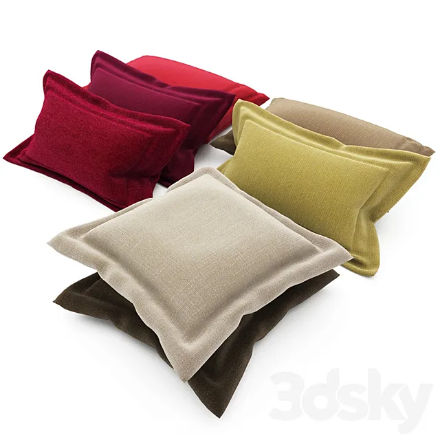 Pillows collection 92 3DModel Pillows collection 92 3DModel