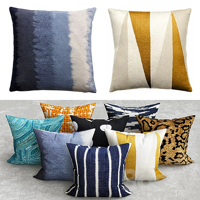 pillows collection №2 3D Model pillows collection №2 3D Model