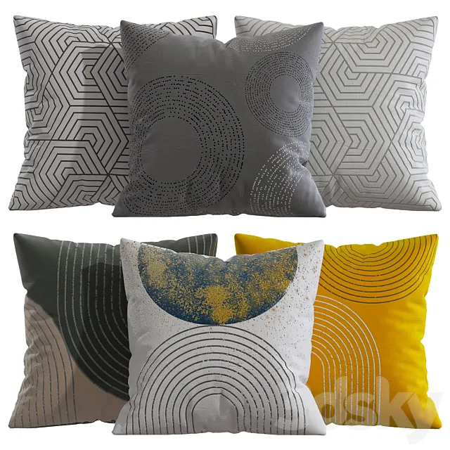 Pillows Decor 48 3D Model Pillows Decor 48 3D Model