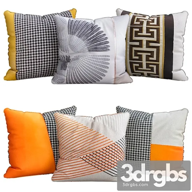 Pillows For Sofa 6 Pieces 47 3D Model Download Pillows For Sofa 6 Pieces 47 3D Model Download