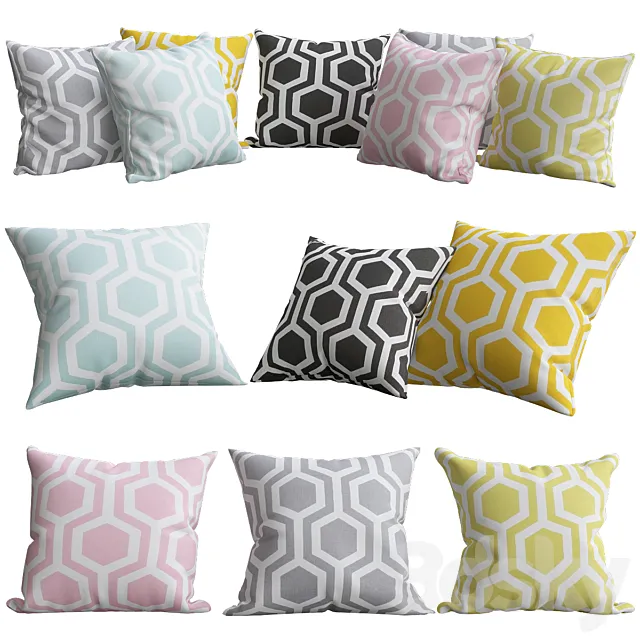 Pillows for sofa Premium PRO No. 71 3D Model Pillows for sofa Premium PRO No. 71 3D Model