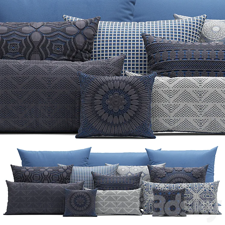 Pillows Gianfranco 3D Model Free Download