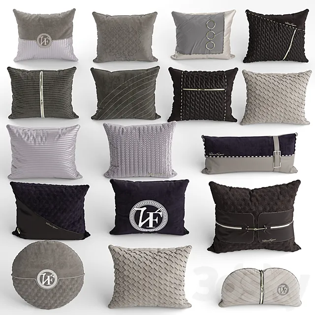 Pillows of vittoria frigerio 3DModel Pillows of vittoria frigerio 3DModel