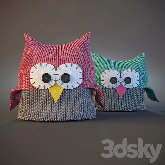 Pillows owl 3DModel Pillows owl 3DModel