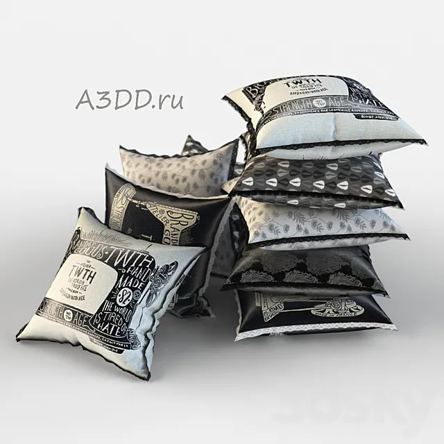 Pillows (Pillows 6) 3DModel Pillows (Pillows 6) 3DModel