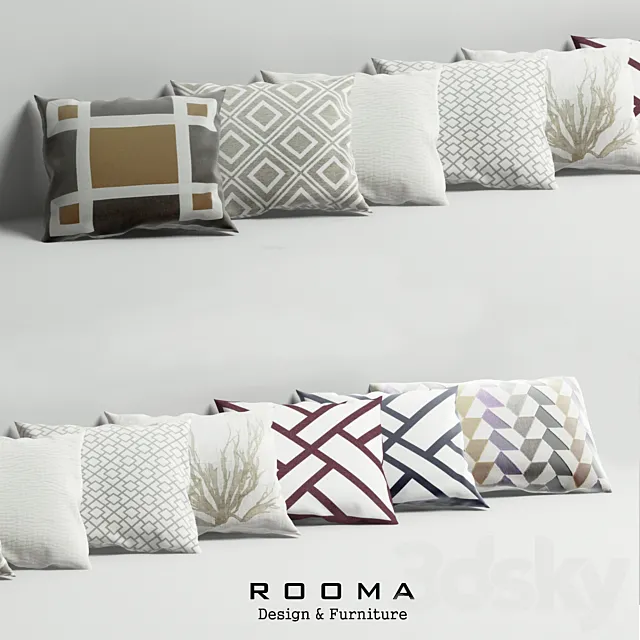 Pillows Rooma Design 3DModel Pillows Rooma Design 3DModel