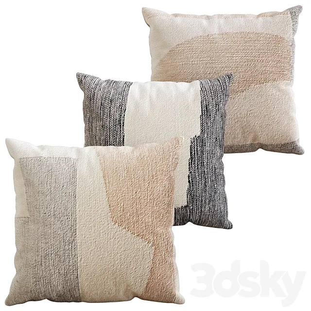 Pillows Set 7 3D Model Pillows Set 7 3D Model