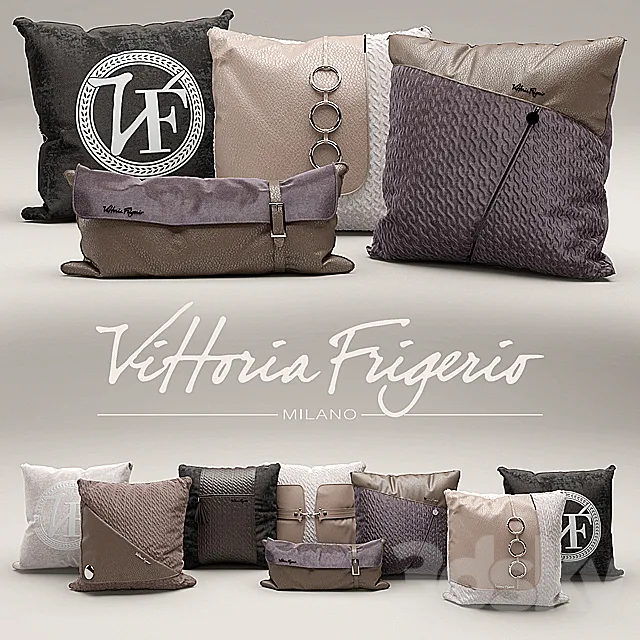 pillows vittoria frigerio 3DModel pillows vittoria frigerio 3DModel