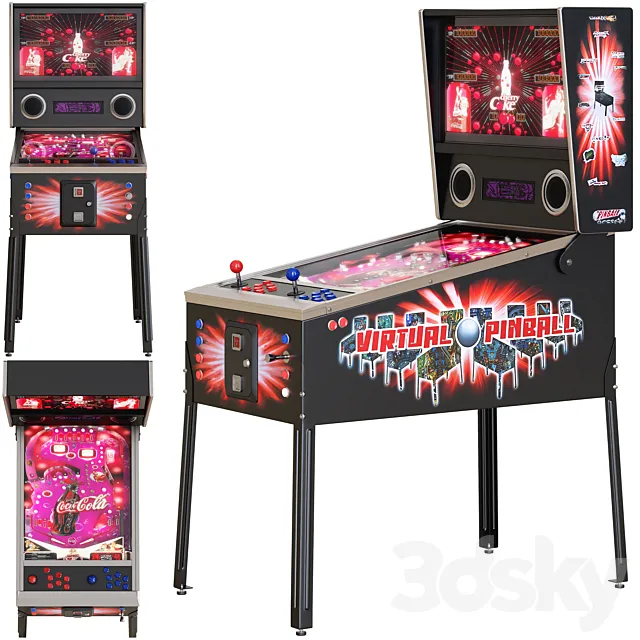 Pinball Machine 3D Model