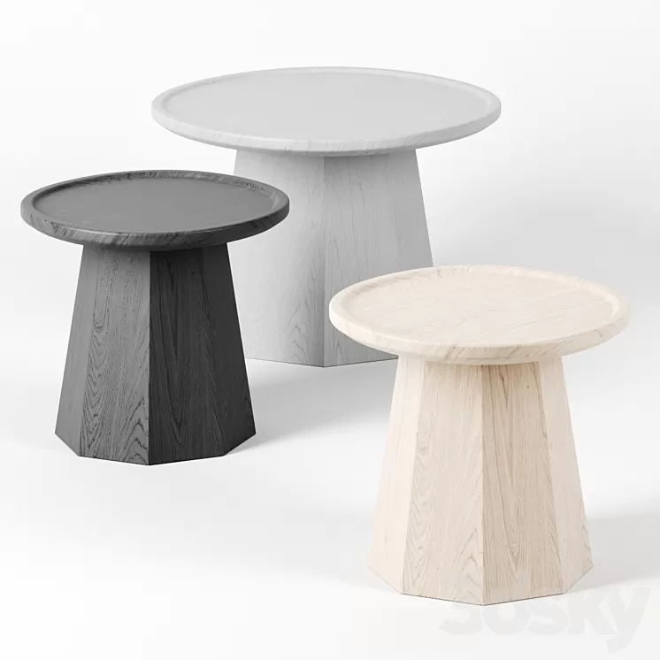 Pine Tables by Normann Copenhagen 3D Model Pine Tables by Normann Copenhagen 3D Model