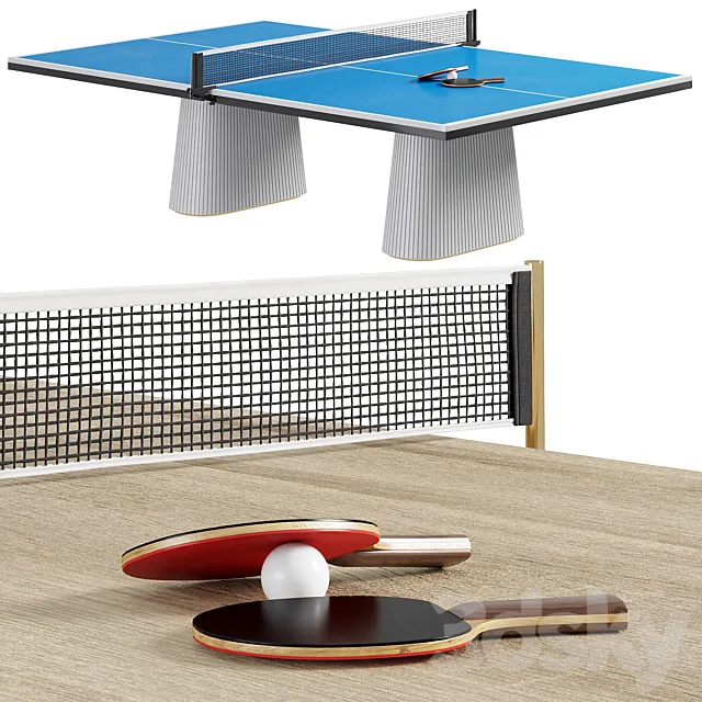 Ping Pong Table EGEO By Vismara 3D Model