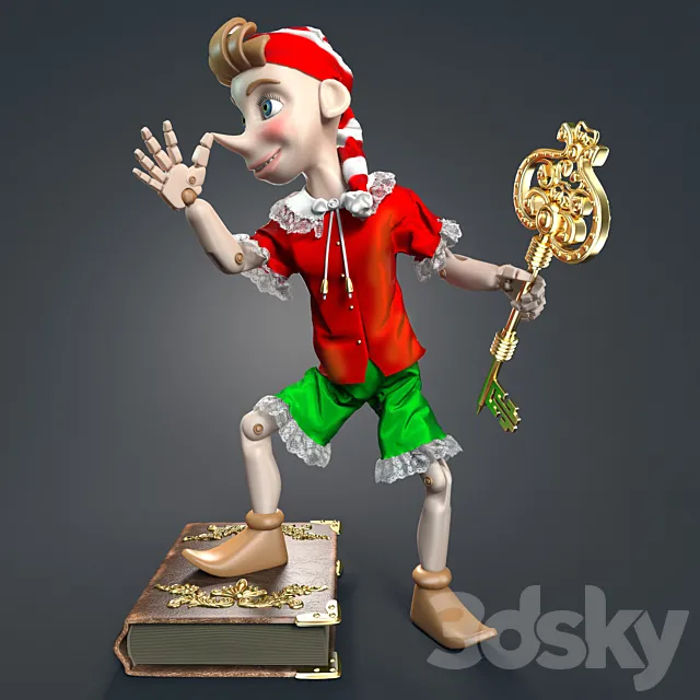 Pinocchio 3D Model Pinocchio 3D Model