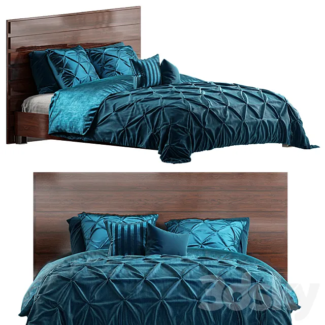 PINTUCK BED 3D Model PINTUCK BED 3D Model