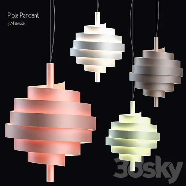Piola pendant 3D Model