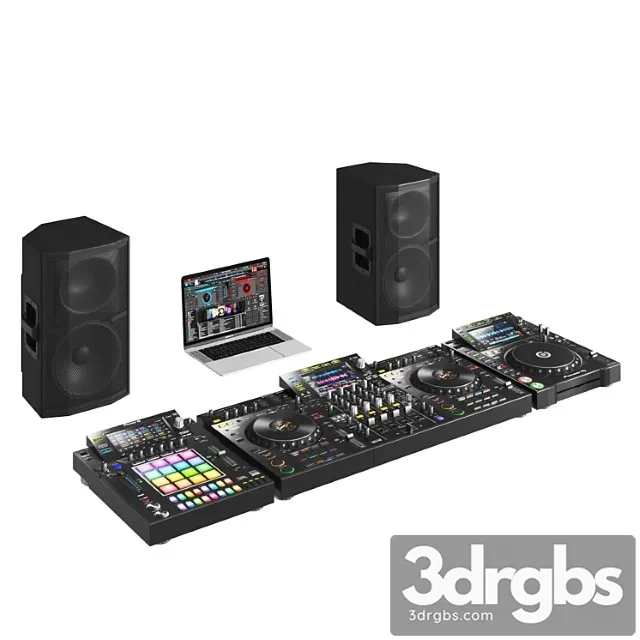 Pioneer Dj Music Set 3D Model Download