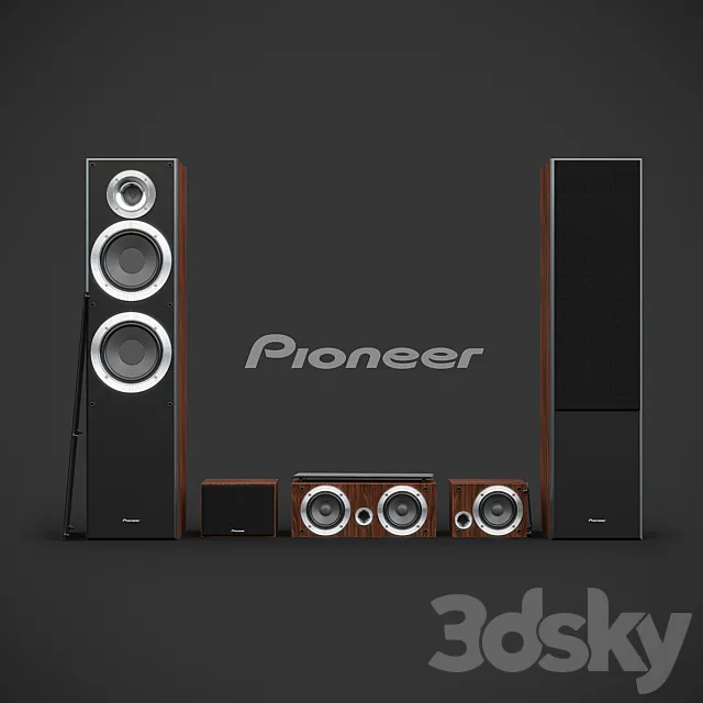 Pioneer S-ES21TB-T Speaker System 3DModel