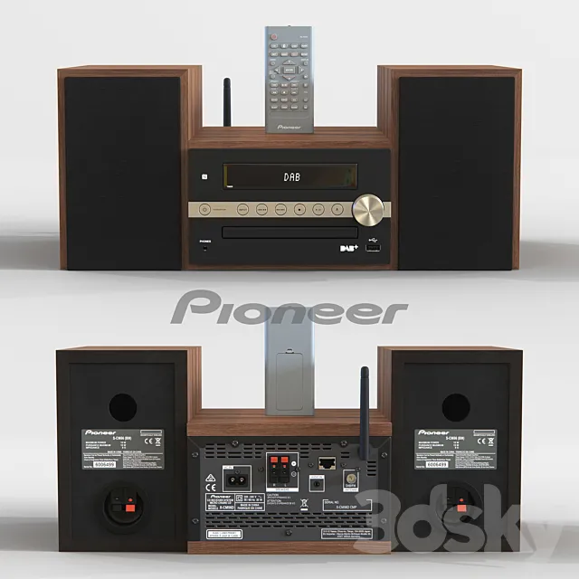Pioneer X-CM66D Microsystem 3DModel