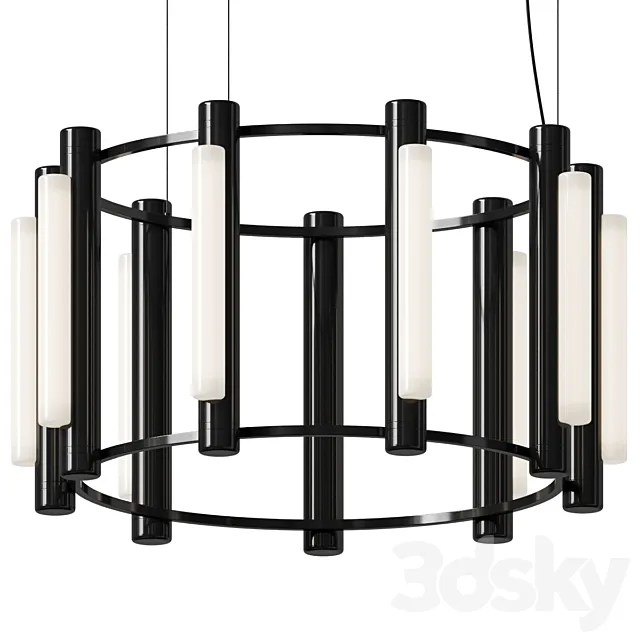 Pipeline Chandelier 2 by ANDlight 3D Model Pipeline Chandelier 2 by ANDlight 3D Model