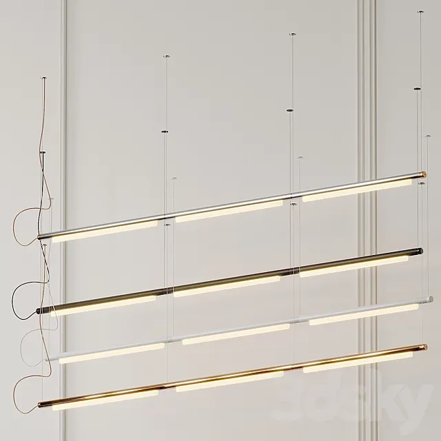 Pipeline Linear Suspension Light by Caine Heintzman from ANDlight 3D Model Pipeline Linear Suspension Light by Caine Heintzman from ANDlight 3D Model