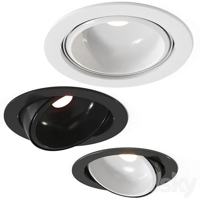 Piu R piano ceiling lamp by Occhio Spot 3D Model