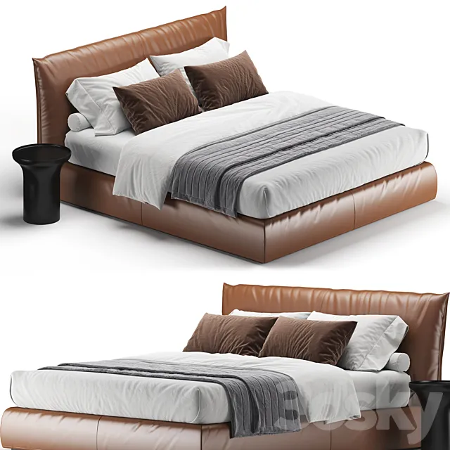 Piumotto Bed 3D Model Piumotto Bed 3D Model