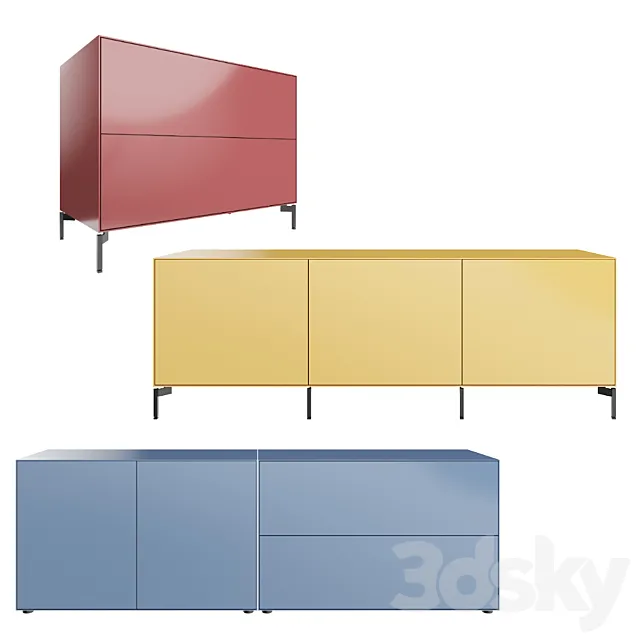 Piure NEX Sideboards 3DModel Piure NEX Sideboards 3DModel